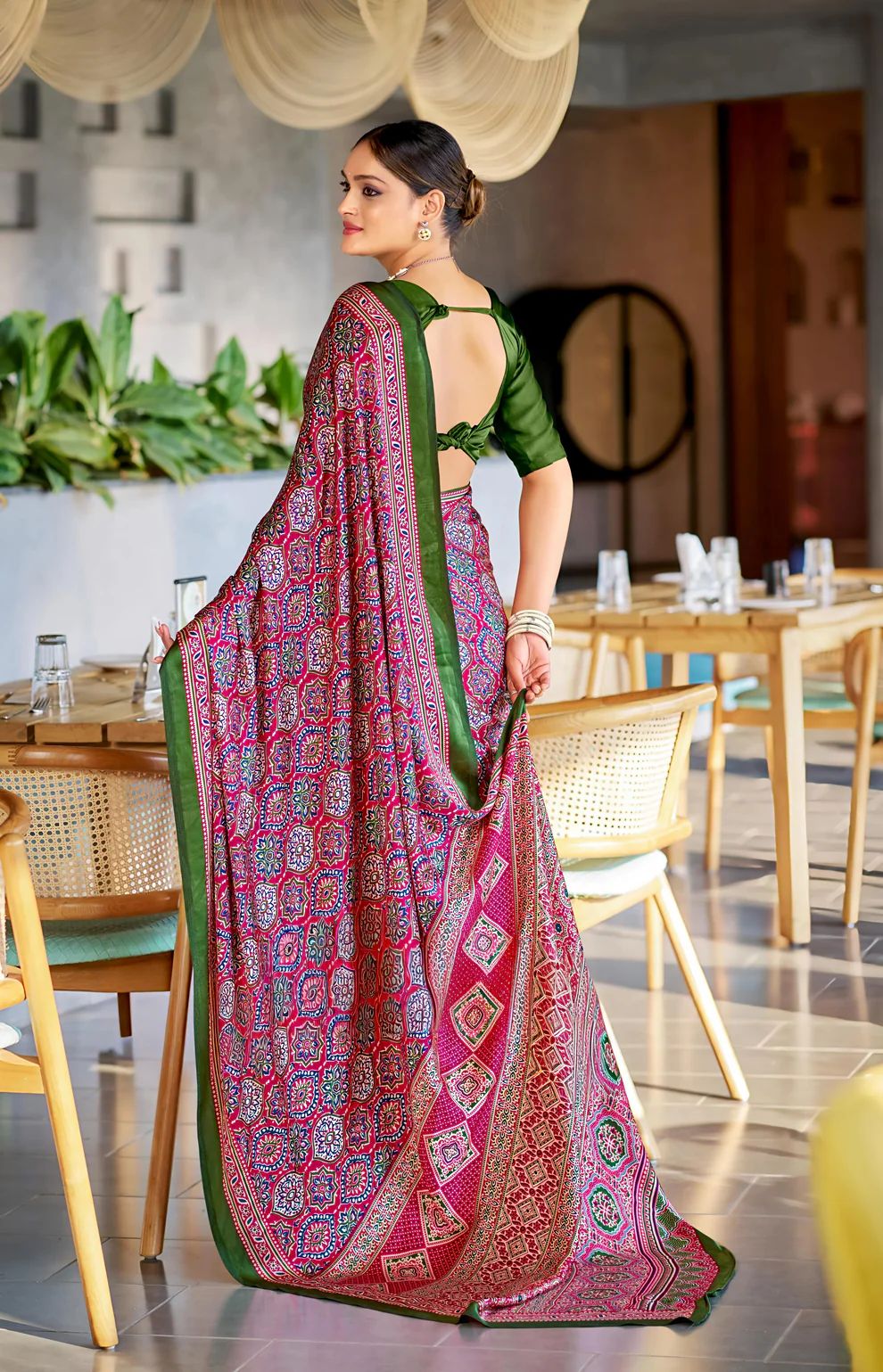STYLISH AJRAKH SAREE