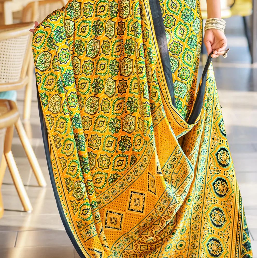 STYLISH AJRAKH SAREE